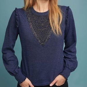 Anthro Ranna Gill Charlene Detailed Top